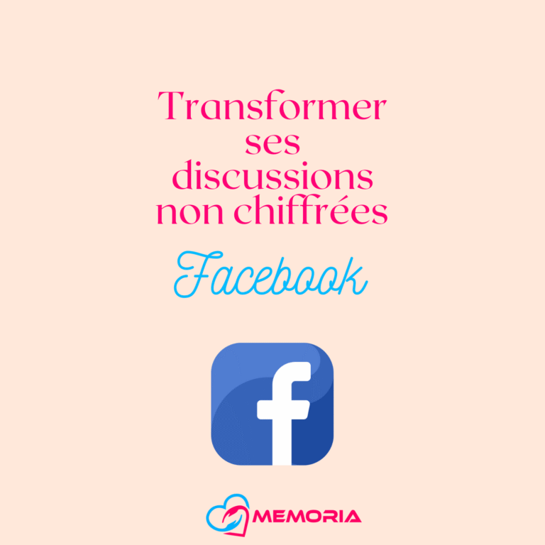 processus pour exporter des discussions non chiffrée facebook