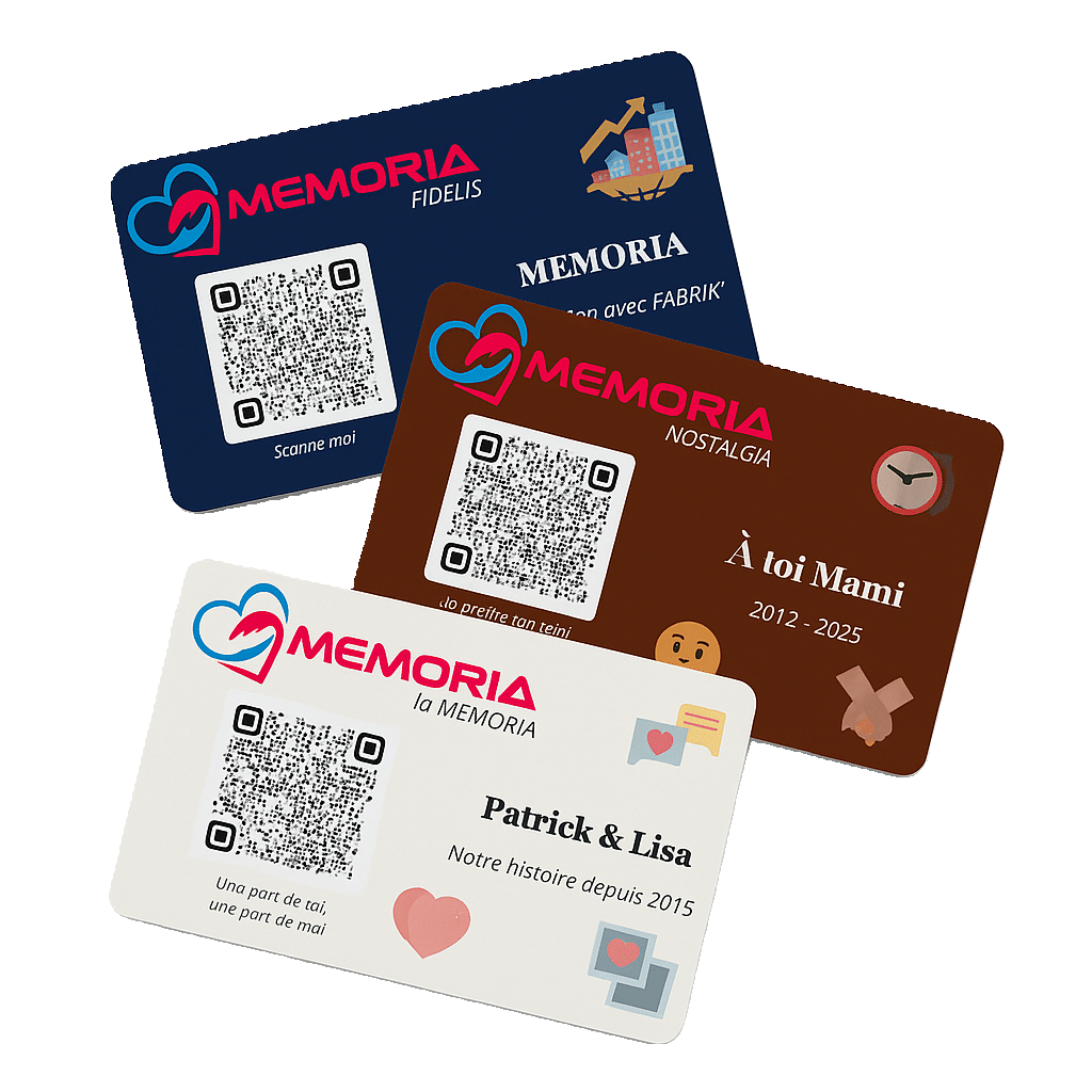 les cartes de la marque MEMORIA