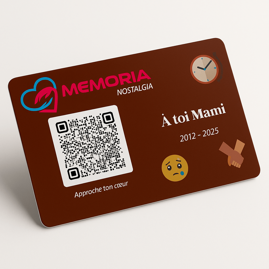 Produit de la marque MEMORIA pour les hommages aux personnes décédées